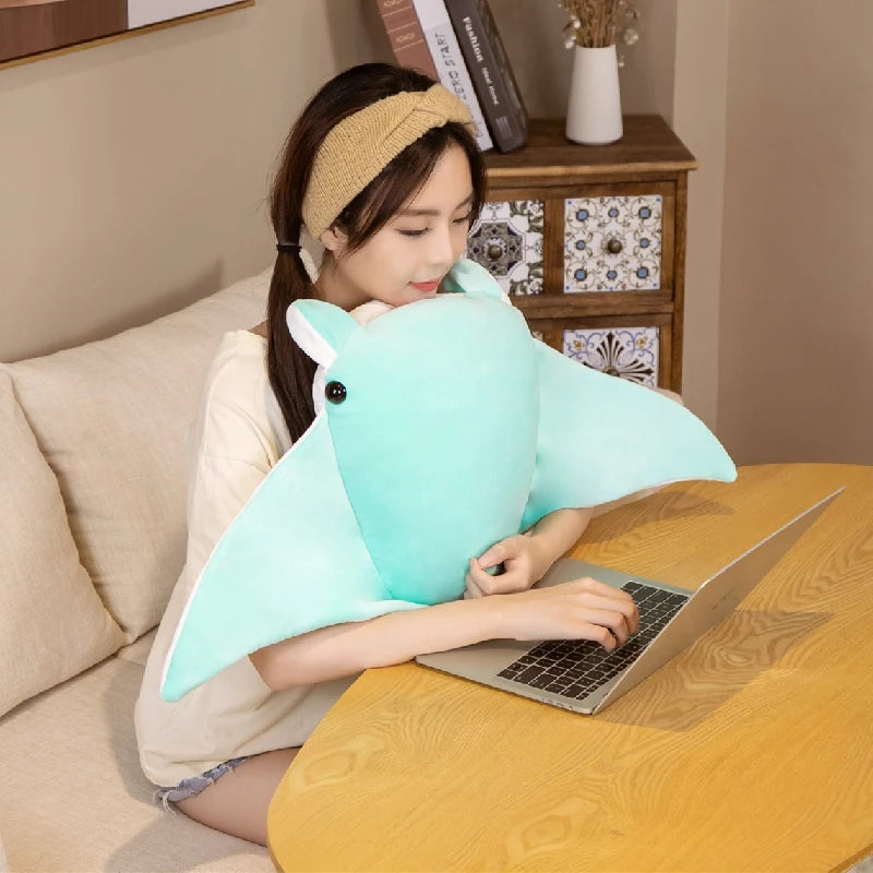 Grande Peluche Raie Manta - 90CM
