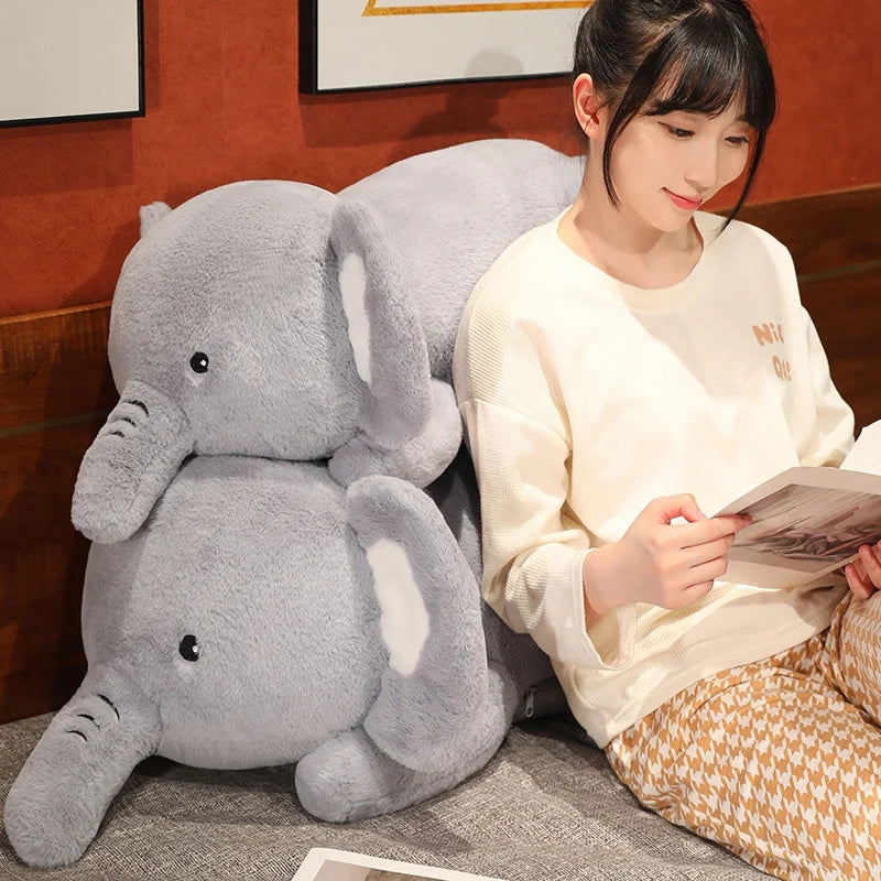 Coussin Peluche Éléphant Géant - 120cm