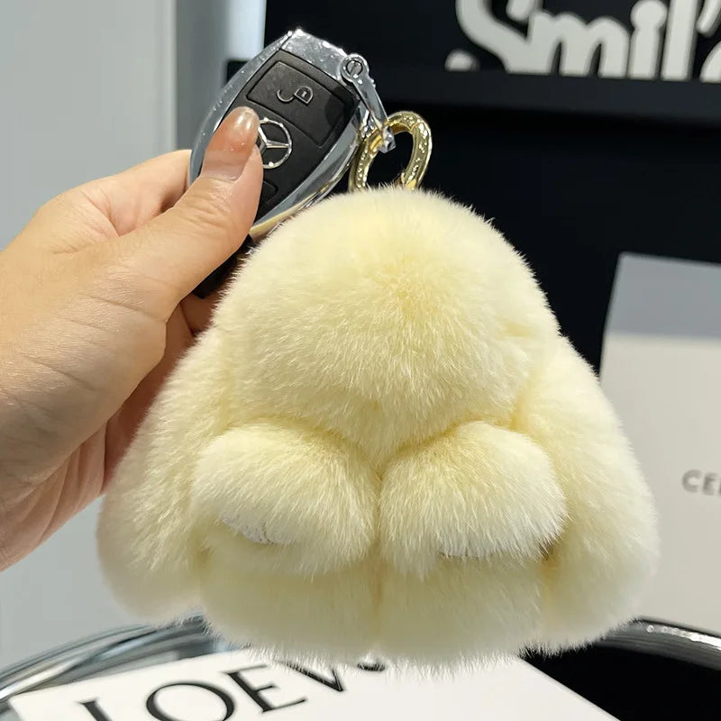 Porte Clés Peluche Lapin Fluffy