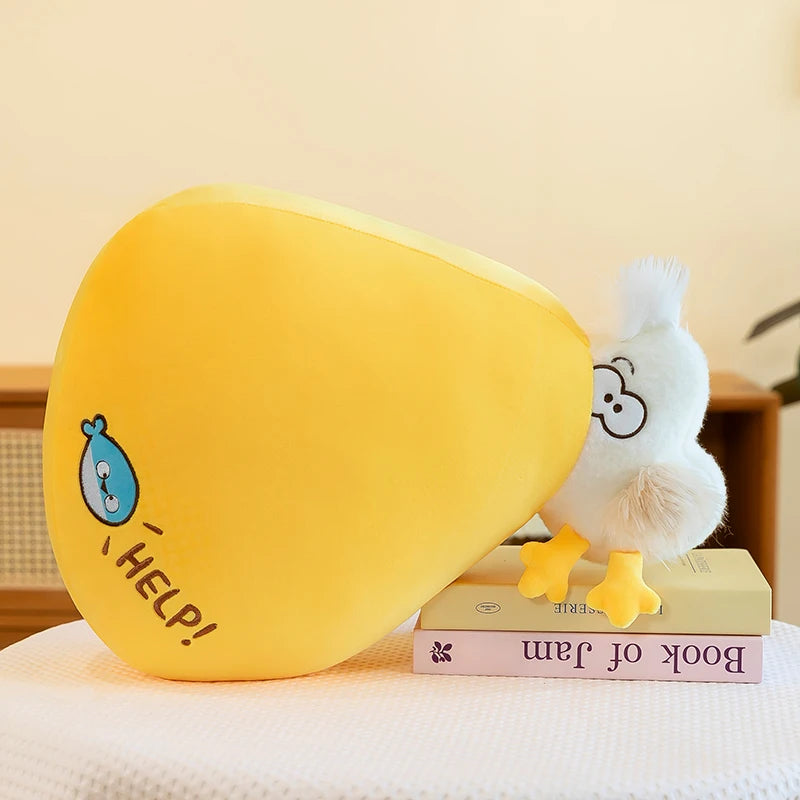 Peluche Pélican en Chemise