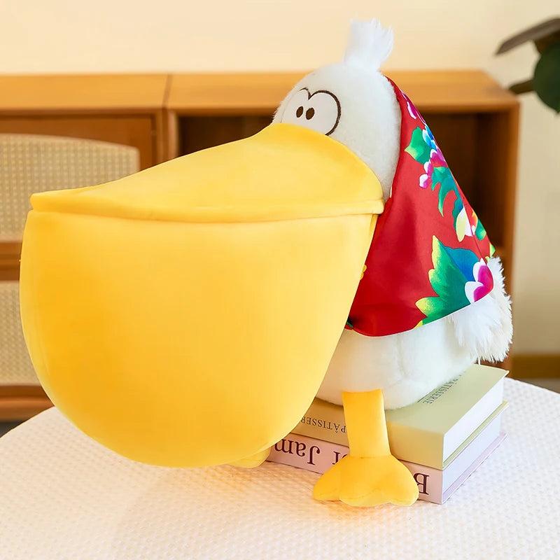 Peluche Pélican en Chemise