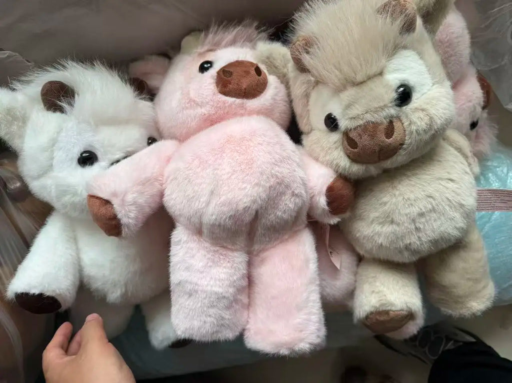 Peluche Vache Rose