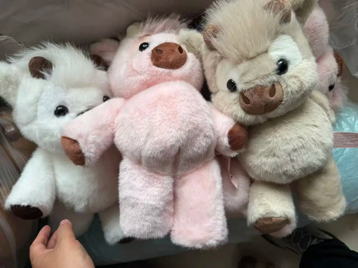 Peluche Vache Rose