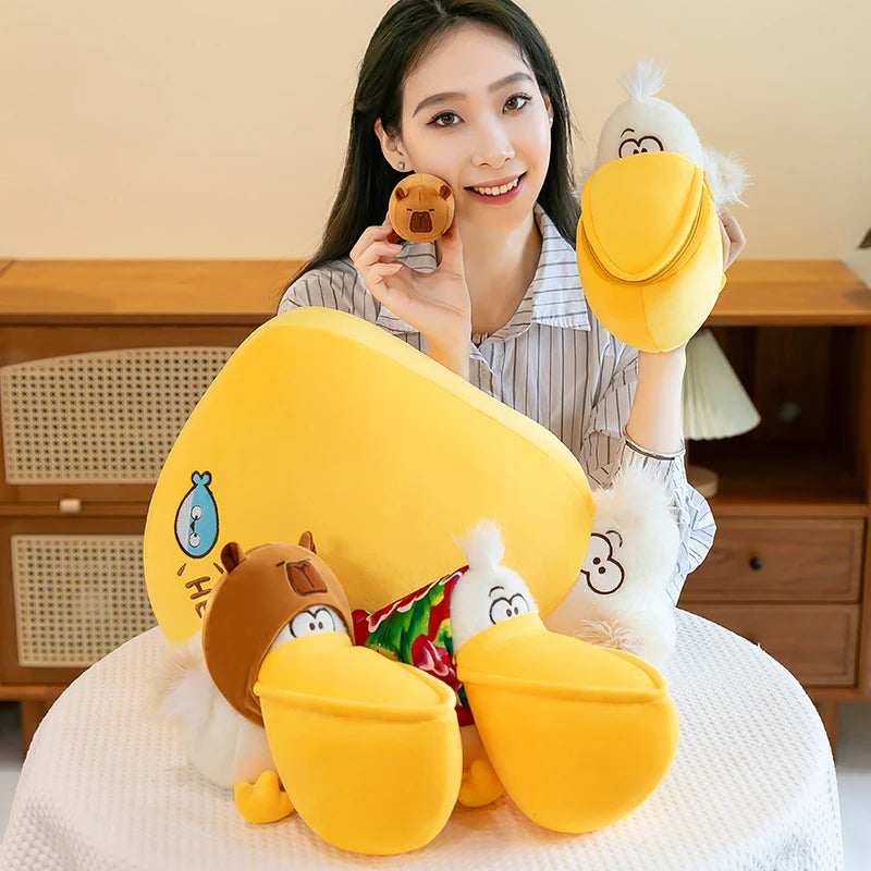 Peluche Pélican en Chemise