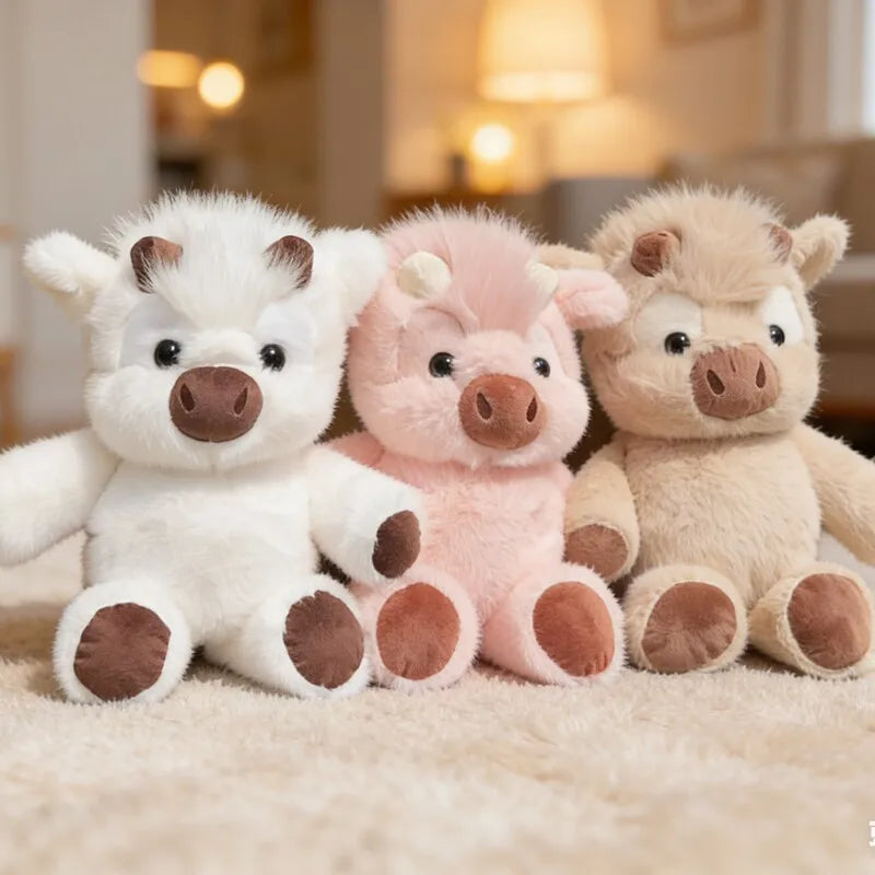 Peluche Vache Rose