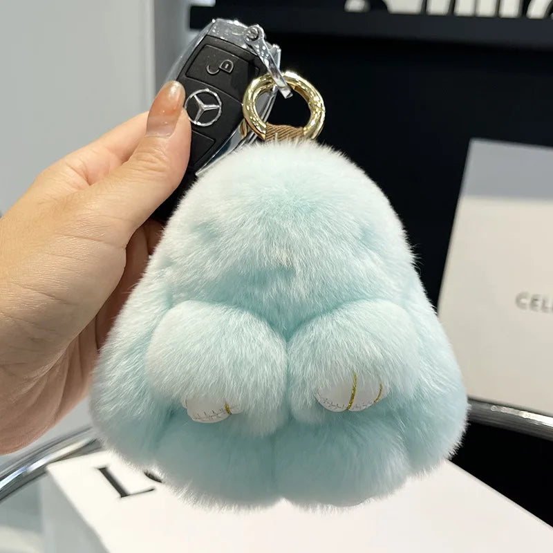 Porte Clés Peluche Lapin Fluffy