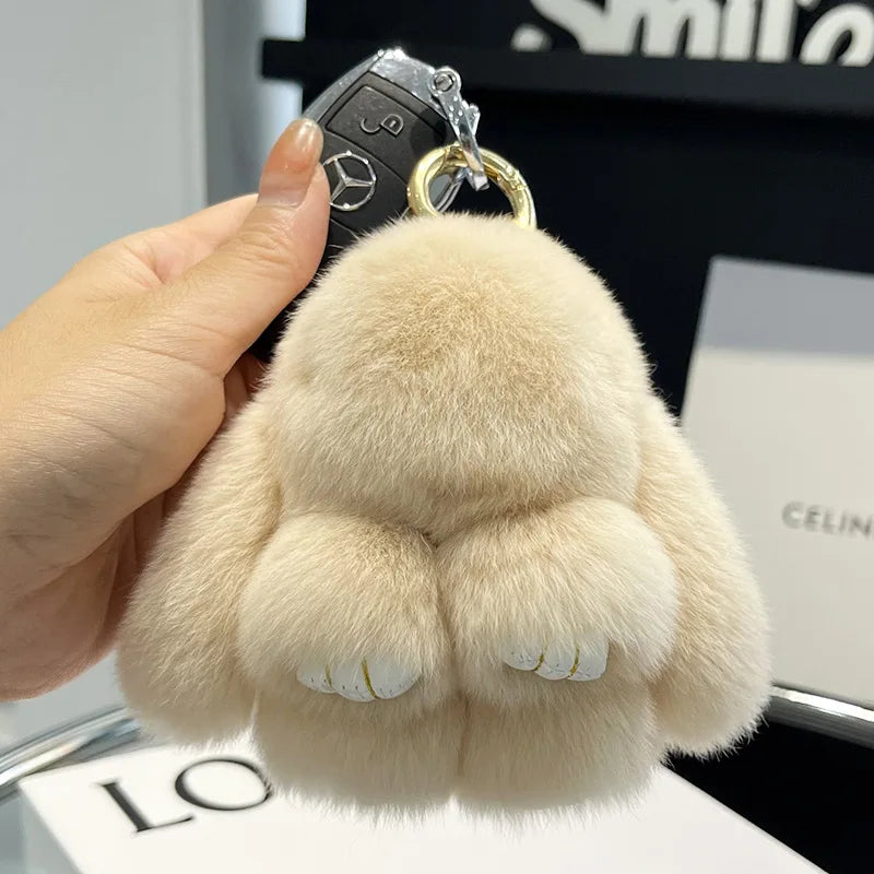 Porte Clés Peluche Lapin Fluffy