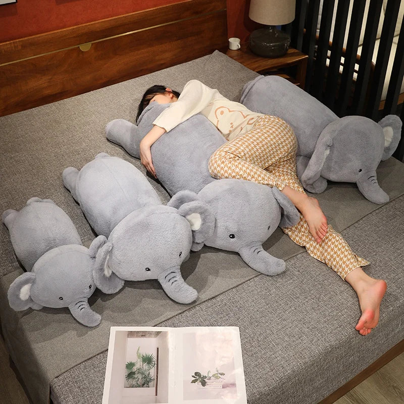 Coussin Peluche Éléphant Géant - 120cm