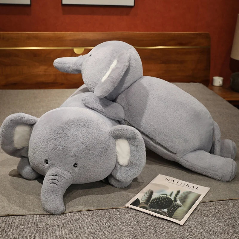 Coussin Peluche Éléphant Géant - 120cm