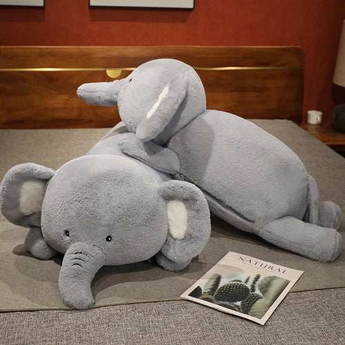 Coussin Peluche Éléphant Géant - 120cm