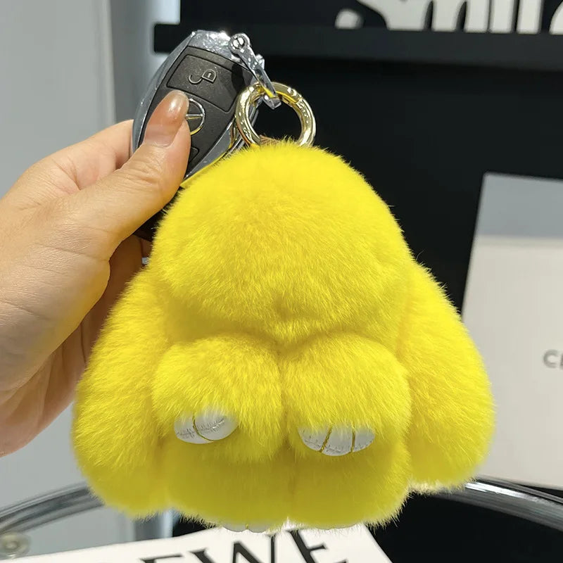 Porte Clés Peluche Lapin Fluffy