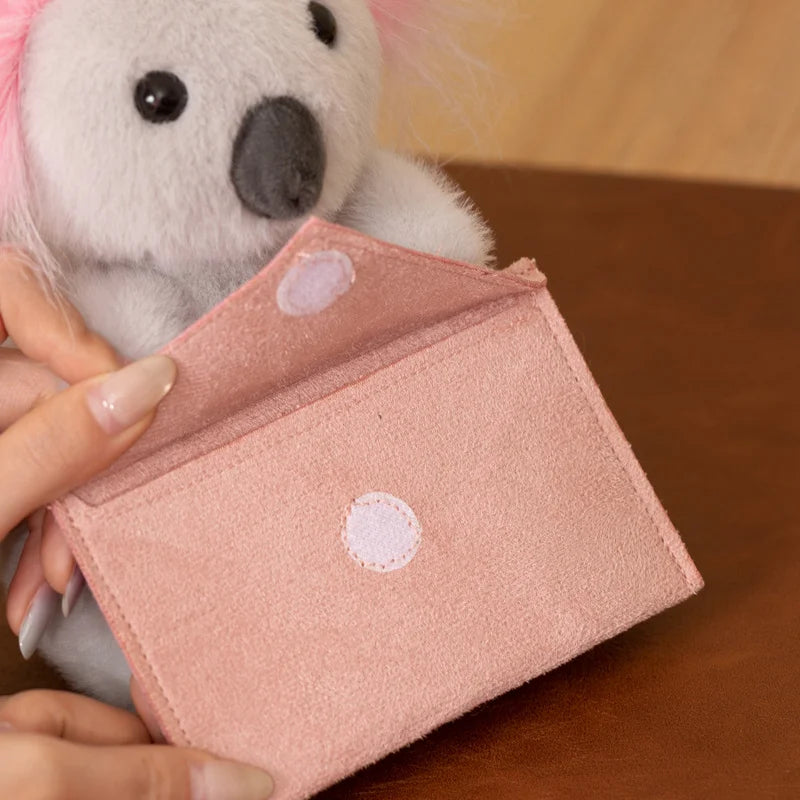 Mignon Lapin en Peluche Messager