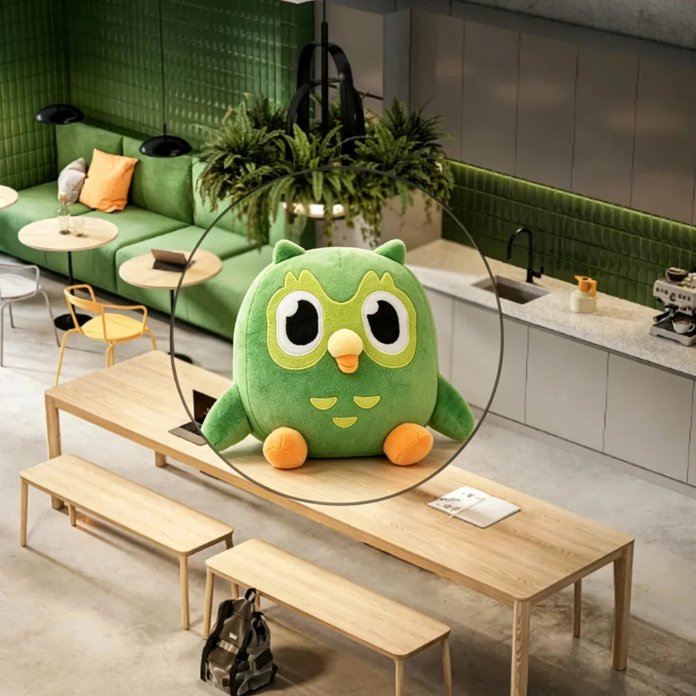 Peluche Hibou Duolingo