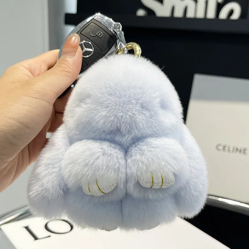 Porte Clés Peluche Lapin Fluffy