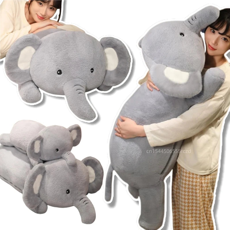Coussin Peluche Éléphant Géant - 120cm