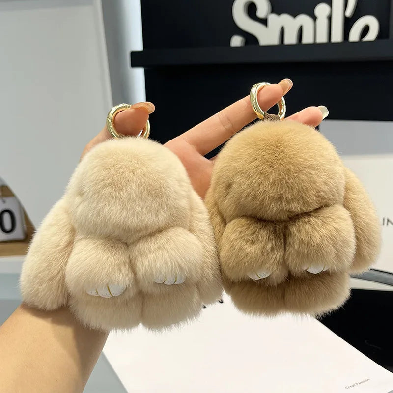 Porte Clés Peluche Lapin Fluffy