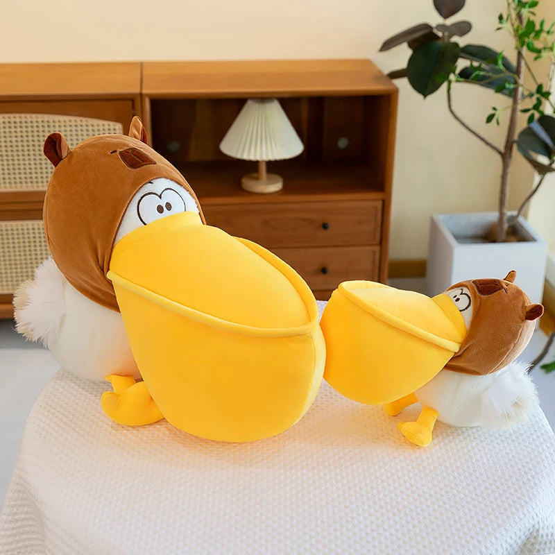 Peluche Pélican en Chemise