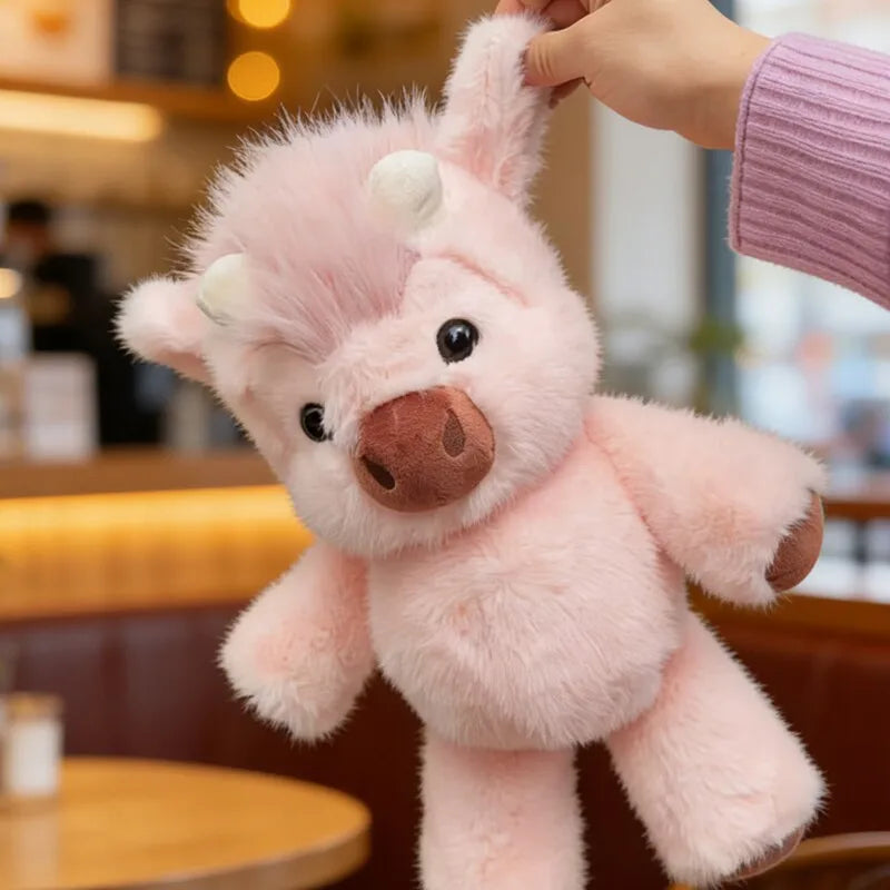 Peluche Vache Rose