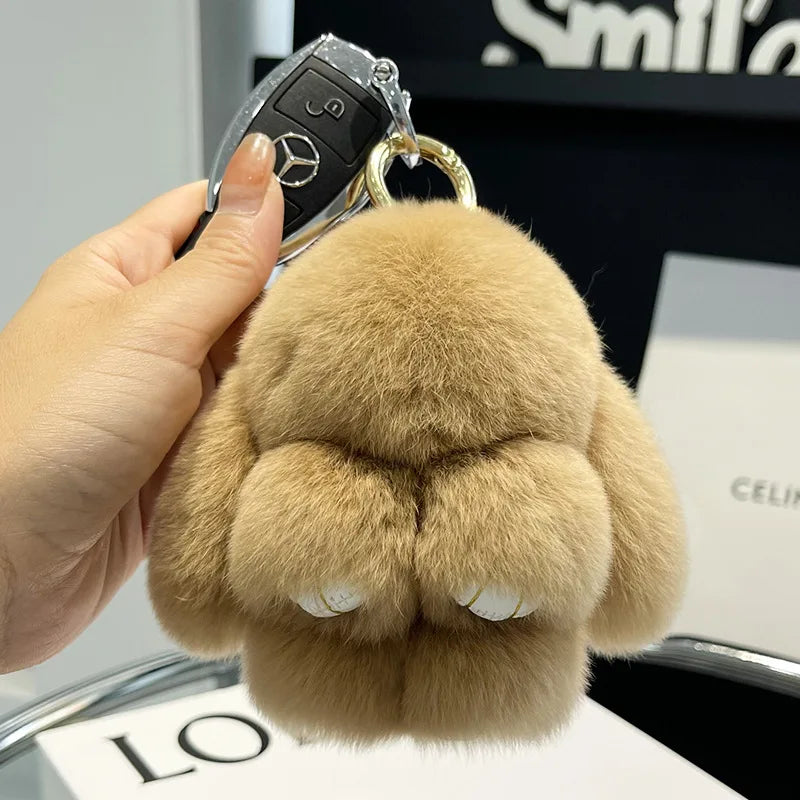 Porte Clés Peluche Lapin Fluffy