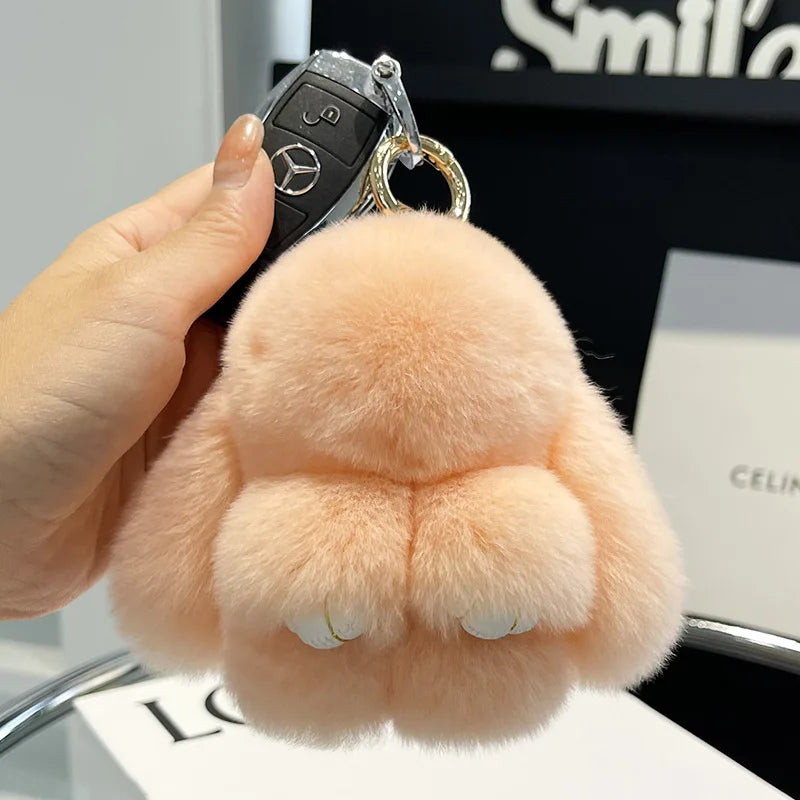 Porte Clés Peluche Lapin Fluffy